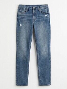 Silver Jeans Co. Most Wanted Straight Leg Jeans W31 L31 Distressed Medium Wash